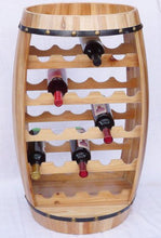 DanDiBo Scaffale-Vini Botte-Vini Botte in Legno Alt.81 cm Nr.0370 Porta-Bottiglie Scaffale verniciatura Naturale
