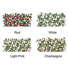 ALEOHALTER - Recinzione artificiale per piante da giardino, con fiori artificiali espandibili, protezione dai raggi UV, per balconi, cortili, finestre
