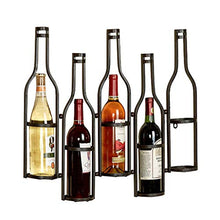 LHQ-HQ Vino Wine Rack Holder Ferro battuto a Parete invertito Wine Rack Decorazione Domestica Vino Rack di stoccaggio Sicuro e Stabile Antiscivolo Holder Vino