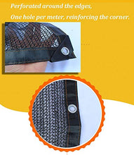 Resistente Ai Raggi UV Nero, Resistente all'Acqua, Nero al 50-60%, Bordo in Tessuto Ombreggiato con Occhielli per Piante da Giardino (Size : 3x10m)