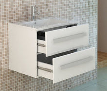 Jet-line Mobile da bagno Arosa in bianco Mobile bagno Lavabo Set di vanità Mobile da bagno con lavabo