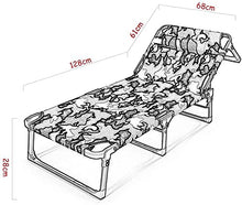 Lettino pieghevole per divano letto, reclinabile, per adulti, campeggio, spiaggia, lettino, lettino, lettino, lettino, per viaggi, escursionismo, casa, relax (colore: A+cuscino)
