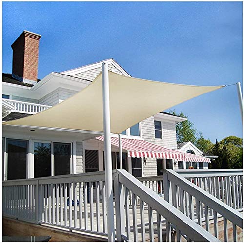 KANULAN Tenda da Sole a Vela Tenda da Sole Rettangolare Tettoia, Blocco UV HDPE Impermeabile, Traspirante, termoisolante per mobili da Giardino, attività all'aperto, pergolatoparavento da Esterno