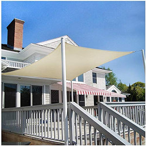 KANULAN Tenda da Sole a Vela Tenda da Sole Rettangolare Tettoia, Blocco UV HDPE Impermeabile, Traspirante, termoisolante per mobili da Giardino, attività all'aperto, pergolatoparavento da Esterno