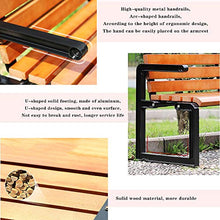 Panchine da giardino in legno massello da giardino per esterni panchine da terrazza, sedie da portico resistenti alle intemperie in legno anticorrosivo per 2-3 persone sedili da cortile, sedia a sdr