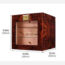 AMOYEE Sigaro Sigaro Sigare Humidor Partizione separata Tre Strati di Natural Mellow Cedar Legno Verniciato armadietto di Sigaro