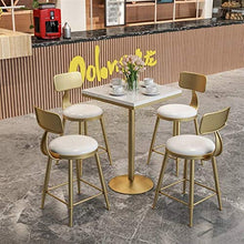 Sedia Da Pranzo Per Caffè, Sgabelli Da Bar In Metallo Industriale Sgabelli Con Schienale Rotondo Per Bar Per La Colazione Sgabello Da Camera Da Letto Per La Casa(Color:bianca,Size:65CM)