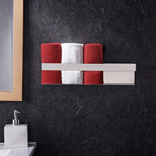 YIGII Porta Asciugamani Ospiti - Mensole Portasciugamano da Bagno Porta Salviette Adesivo per Riporre Gli Asciugamani Ospite, 40CM, Acciaio Inox