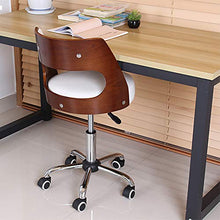 SHPEHP Sedia da disegno Sgabello con ruote, pelle PU con cuscino posteriore e ruote Sgabelli da bar girevoli Reception per ufficio Sgabello da bar Sgabelli da bar Sedia da pranzo-Green