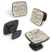 Giraffa del fumetto 4 PCS Pomelli per Porta, Pomolo per Mobile, Pomelli per Mobili con Viti, Maniglia per Armadietto, Pomelli per Porta, Pomelli per Cassetti per Porta, Armadio, Cassetto e Credenza