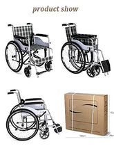 Carrozzine Semoventi, Trasportatori Portatili da Viaggio Alluminio, Pieghevoli Portatili Fascia da Viaggio Pedali Antiscivolo Semoventi Anziani Disabili Scooter Senior/Disab A