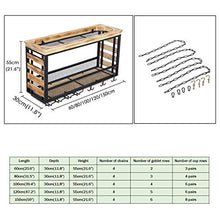 RUXMY Armadietto del Vino Scaffale per Vino da Appendere a Parete in Metallo/Ferro Scaffale per Bar in Legno massello Scaffale per Vino Industriale, Bottiglie, Calice e portabicchieri con Catena
