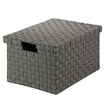 Honey-Can-Do OFC-03703 Scatola Grande per Documenti, Metallo, Nero/Bianco, 35.56x45.08x27.3 cm
