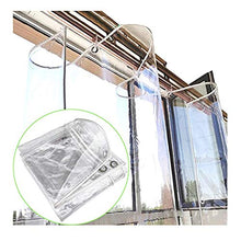 SHIJINHAO Telo Impermeabile Esterno,Tela Cerata In PVC, Foglio Trasparente Impermeabile Antipolvere Con Anello Di Tenuta Antiruggine Per Riparo Antipioggia Per Balcone, Copertura Per Mobili, 50 Dimens