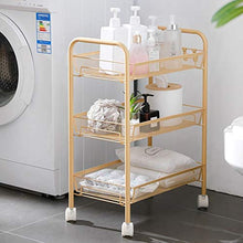 LYM &ripiano di stoccaggio Scaffalature Home Soggiorno Camera da Letto Cucina Ripiani Scaffale a 3 Strati Scaffale di Finitura
