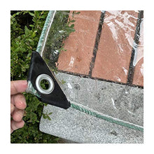 NMBC Telone Trasparente Telone Occhiellato Pieghevole PVC Giardino Foglia di Pianta Floreale Impermeabile Telone Toldo De Planta Antipioggia con Occhielli-1.2x3m Chiaro