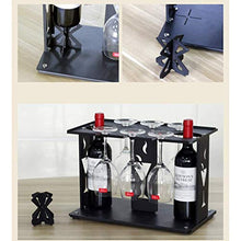 LHQ-HQ Wine Rack Decoration High Glass Wine Rack Upside Down Home Desktop Desktop Hanging Coppa scaffale in Ferro battuto Europea Creativo
