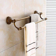 PYROJEWEL Mensole Bagno Bar Banco di Bar Hanger Bagno Accessori Hardware Rack da Rame Spazzolato Doppia Asta di Un scolpito mensola da Bagno