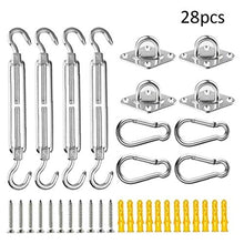 NaisiCore Tenda a Vela Kit di Fissaggio, 1 Set Heavy Duty Parasole Sail Kit di Fissaggio, Acciaio Inox 304 Parasole Sail Fissaggio Accessori Hardware Kit, M6 Heavy Duty Tenda l'insieme del