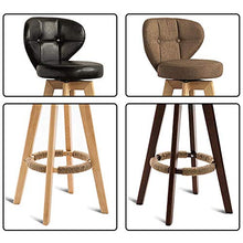 bdb Sgabelli da Bar Moderni in Legno Set di 2 ， Sedie da Bar con Isola da Cucina for La Casa, Sgabelli da Bar Girevoli A 360 ° Comodi con Schienale Alto mobilia (Colore : Nero)