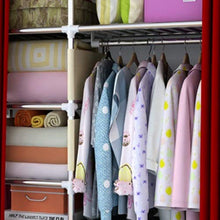 JJZXT Grande Cloth Armadio Abbigliamento Hanging Governo di immagazzinaggio del Tessuto Armadio Steel Pipe Metallo Rinforzo Cabinet (Color : A)