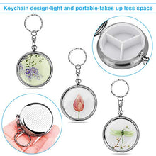 YoukCDT - Contenitore per pillole, in metallo, 3 scomparti, portatile, rotondo, per pillole, da viaggio, compatto, per tablet medicinali, per borsa da tasca, regalo, 3 pezzi