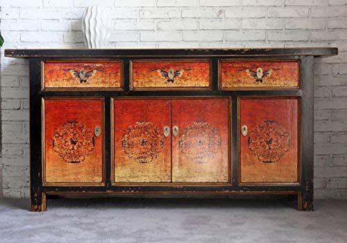 OPIUM OUTLET Comò cassettiera credenza consolle Credenza mobili armadio matrimonio armadietto cinese asiatico orientale antico vintage shabby-chic Comodini cinesi camera da letto