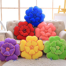 Multi-Choice Creativo Fiore Forma Gettare Cuscino Super Morbido Peluche Cuscino Ripieno Cuscino 3D Decorazione Casa Giocattolo Pavimento Cuscini Animali,Green