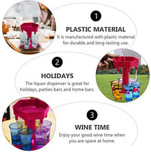 KWY Dispenser di Vetro e Dispenser di Colpi di Supporto-6 Modi Dispenser di Shot da Bar Distributore di Cocktail Party Drink Games Dispenser di Vino Decorazioni Natalizie Forniture Grigio