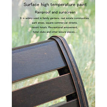 Outdoor Alluminio Panchina, Panca Da Giardino In Ferro Per Il Tempo Libero Con Schienale E Braccioli, Doppio Banco Di Balcone Esterno E Mobili Da Terrazza, Giardino Posti A Sedere Per 2-4 Persone