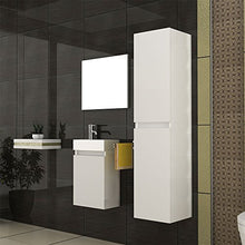 Mobili da bagno/lavabo con mobiletto/Design Specchio/bianco/modello Lugano 400/lavabo