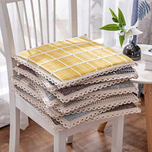 XHNXHN Cuscini per sedie Quadrati Traspiranti, Cuscini per sedili in Pizzo Sgabello da Esterno per Interni Cuscini per sedie da Pranzo Antiscivolo Imbottiti universali Greena 30x30cm (12x12In)