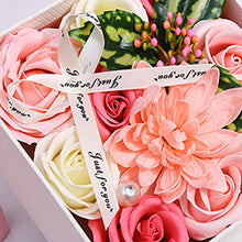 ASFD Regalo di Compleanno di San Valentino Rosa Sapone Fiore Rosa Squisito Fioriera Piccola Rosa