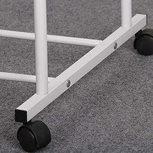 XYBB Armadio Camera da Letto Multifunzionale Metallo Pavimento in Metallo in Piedi Abbigliamento Appeso Stoccaggio Scaffale Racks Camera Mobili 160 * 80 * 51cm Bianco