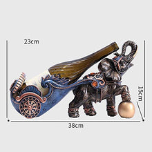 Elegante Semplicità Europea Creativa Decorazione Armadietto Del Vino Elefante Tirare Modellistica per Auto Cremagliera Del Vino Resina Bronzo Mestieri Casa Desktop Portico Ristorante Bar Decorazione