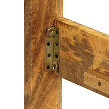 vidaXL Massello di Mango Giroletto Finitura Legno Anticato 1,8m Telaio Letto