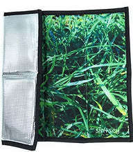 sin4sey - Set di 2 cuscini pieghevoli con fondo isolato in sacchetto con coulisse per viaggiare (verde prato)