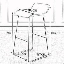 WHOJA Sgabelli da Bar semplicità Moderna Mobili da Bar Sgabello Alto Sedile in PU Sedia da Pranzo Gamba di Metallo Peso del Cuscinetto 150 kg 70 cm di Altezza Sedia da Pranzo (Color : White#)