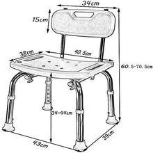 Sgabello da Bagno Altezza Regolabile - Leggero Lega di Alluminio Bagno Doccia Sgabello - Bagno Seat/Doccia Sedia/Bagno Bench - Doccia/Vasca Sgabelli di Anziani disabili Incinta Aid Sicurezza Don