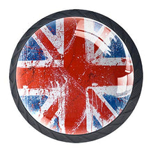 bandiera britannica 4 PCS Pomelli per Porta, Pomolo per Mobile, Pomelli per Mobili con Viti, Maniglia per Armadietto, Pomelli per Porta, Pomelli per Cassetti per Porta, Armadio, Cassetto e Credenza