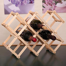 maxgoods Organizer per Esposizione Portabottiglie in Legno per Vino Rosso da 3/6/10.Marrone L