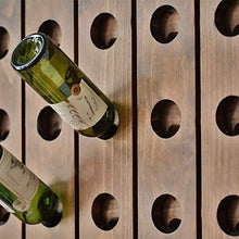 DZX Portabottiglie per Vino in Legno massello a Parete Portabottiglie per Vino Rosso Portabottiglie per Vino Creativo Portabottiglie per Vino (Dimensioni: 129 * 51cm) ， Espositore per Vino Rust