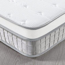 Vesgantti Materasso una Piazza e Mezza, Materasso 140X190, Materasso a Molle insacchettate individuali e Memory Foam Supporto Ergonomico a 7 Zone Medio Rigido Traspirante Spedito Sottovuoto Alto 24cm