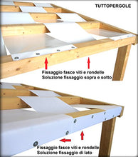 TUTTOPERGOLE Copertura con Fasce in PVC Pieno Adatte per strutture in Legno (Cm 430 X Cm 40, Avorio)