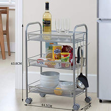 &ripiano di stoccaggio Scaffalature Multifunzione Creativo Soggiorno Cucina Scarico Cestino Scaffale Soggiorno Ufficio camera da letto Con Ruote Carrello 3 Strati Scaffale da terra Scaffale Scaffale d
