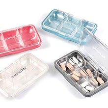 BGSFF Portapillole, Portapillole, Portapillole, Portapillole, Dispenser portapillole, Scomparto Portapillole Portatile Scatola per vitamine Divisa Porta medicinali per Uso Quotidiano e i