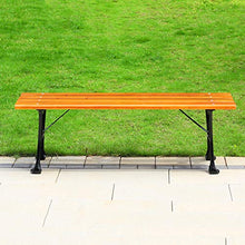 Panchine Da Giardino Per Esterni, Panchine Per Parchi In Legno Massello Anticorrosivo Per Il Tempo Libero, Gambe In Ghisa, Panchine Per Patio Esterno, Mobili Da Esterno Per Balcone / Ponte / Veranda