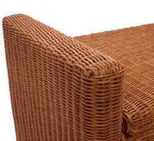 Mendler Baule Panca Contenitore M92 Rattan 44x88x51cm con Cuscino Colore Legno