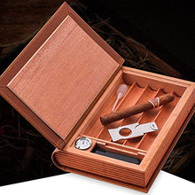 XZJJZ Uomo multifunzionali Regalo Cigar Humidor - Cuoio di Alta qualità di Alta qualità Fatto a Mano idratante Holster Idratante Sigaro Tubo (Color : Black)