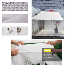 Rete Ombreggiante Bianco Traspirante,Panno Ombreggiante per Esterni,Rete Parasole Piante,Rete Telo Ombra Antietà,Vela Ombreggiante per Patio/Giardino,Personalizzabile,3x6m(10 * 20ft)